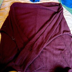 Burgundy off the shoulder top